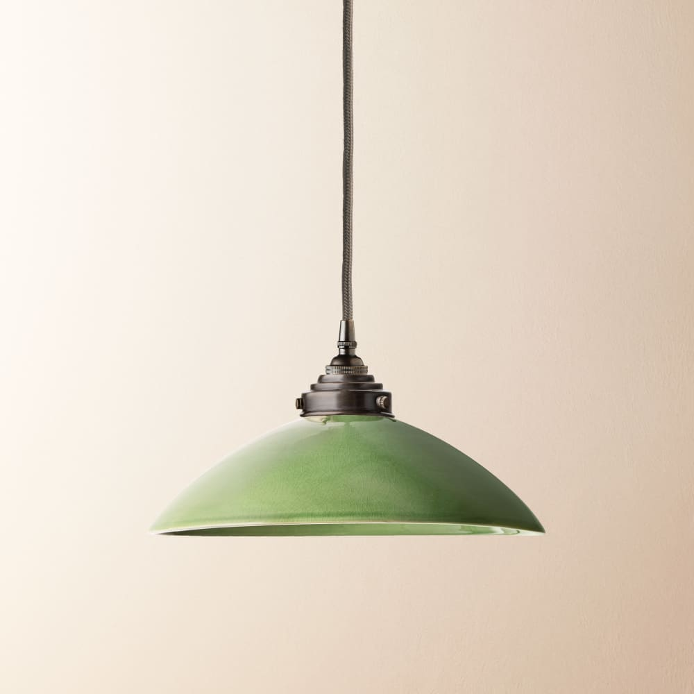 Pooky - Bill Ceramic Pendant Light Shade - Bottle Green