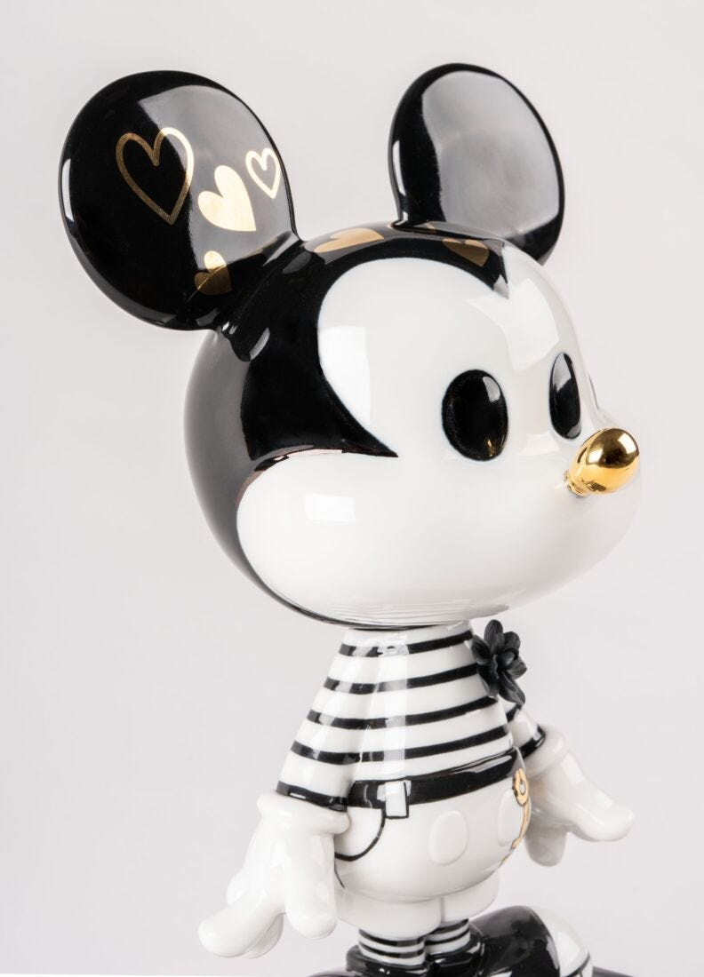 Lladró - Mickey in Black and White Sculpture