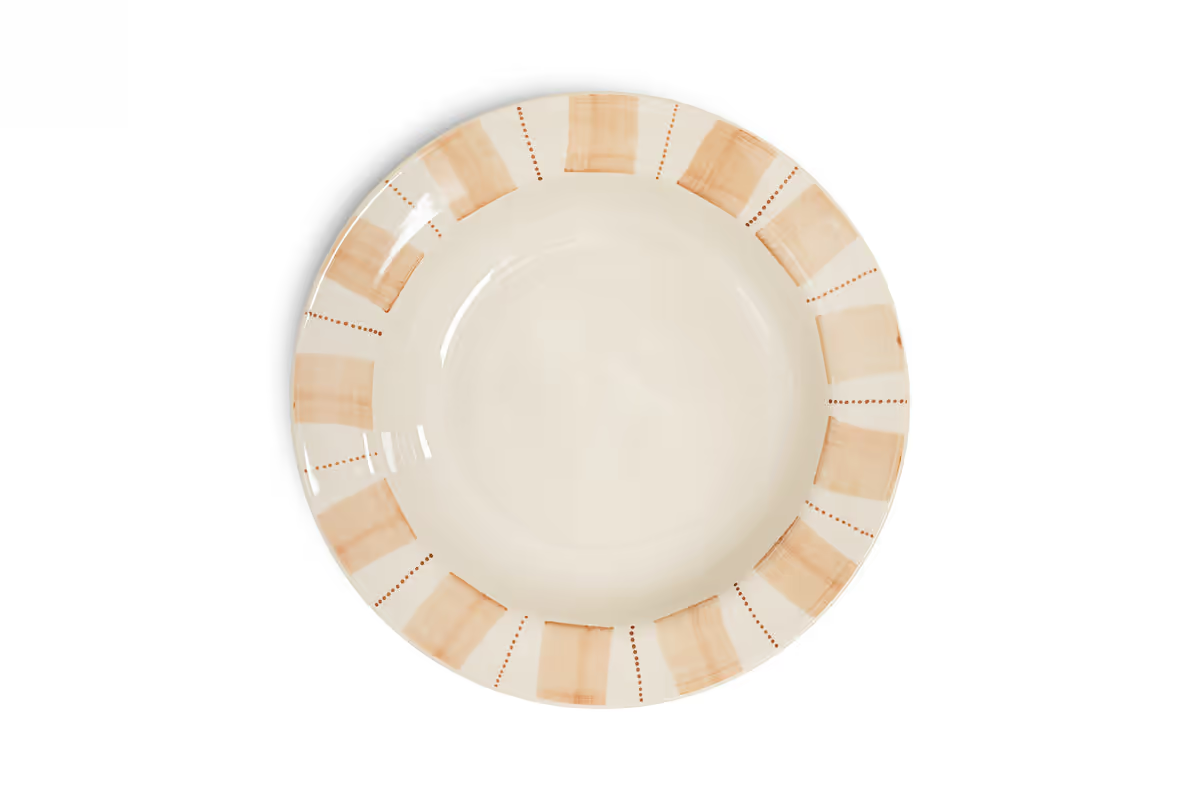 Nkuku - Patthar Dinnerware Set - Cream & Clay - Set of 12