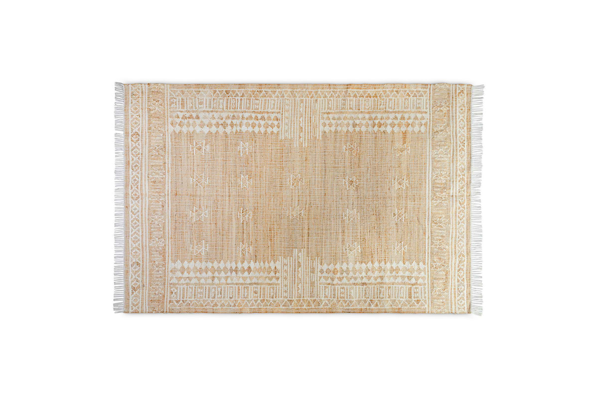 Nkuku - Aqil Jute & Cotton Rug - Natural - 200 x 300cm