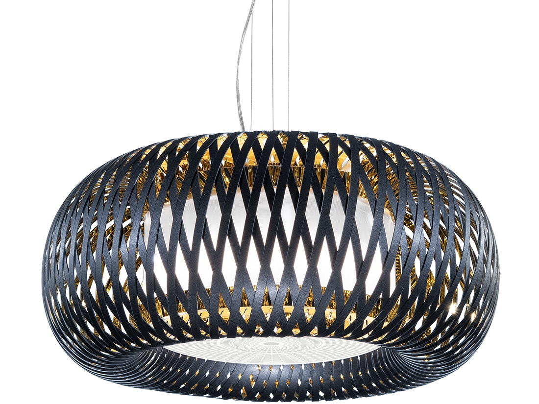 Slamp - Kalatos Suspension Lamp - Black/Gold