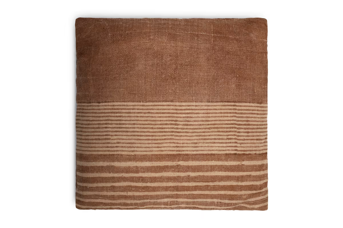 Nkuku - Eesha Jute Cushion Cover - Rust - 50 x 50cm