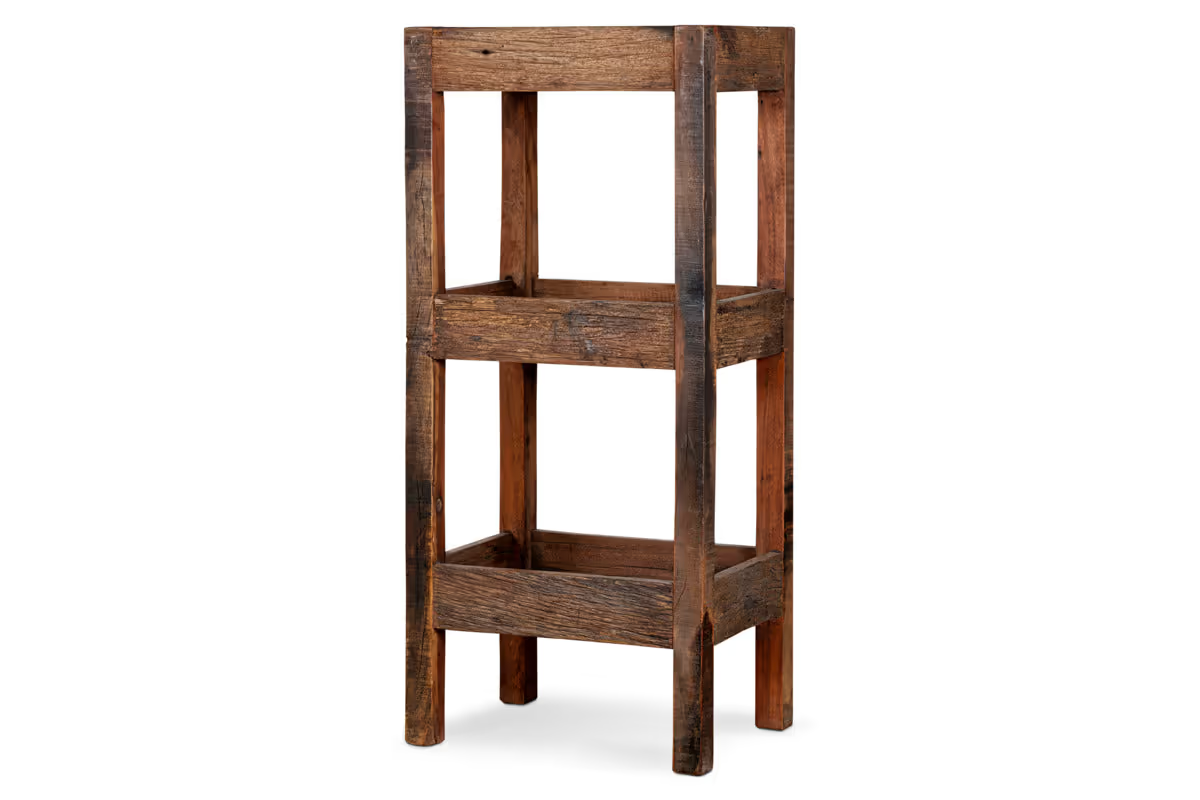 Nkuku - Akara Reclaimed Wood Storage Caddy - Natural