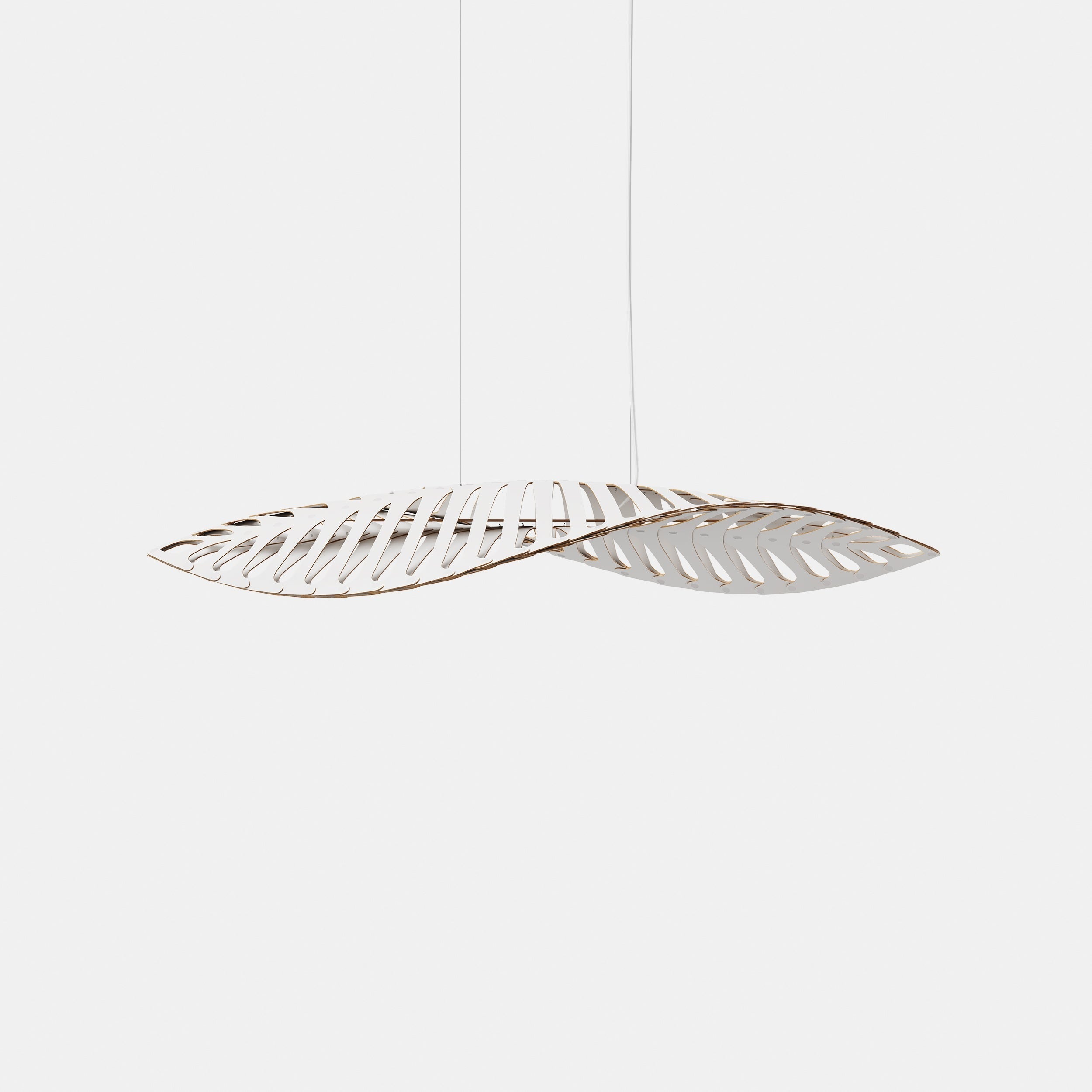 David Trubridge Navicula Pendant Light - Medium - White 2 Sides