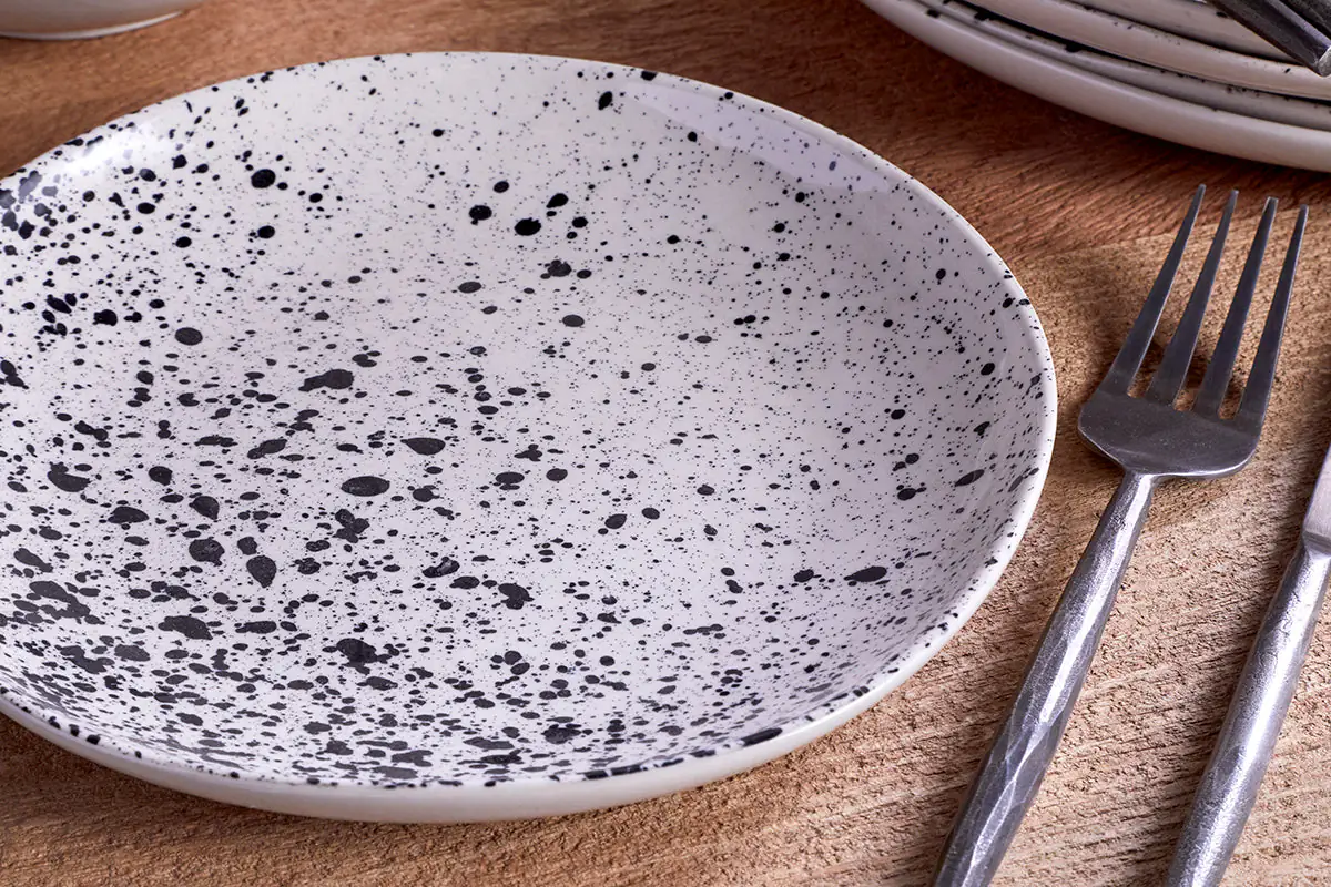 Nkuku - Ama Splatter Dinnerware Set - (Set of 12)