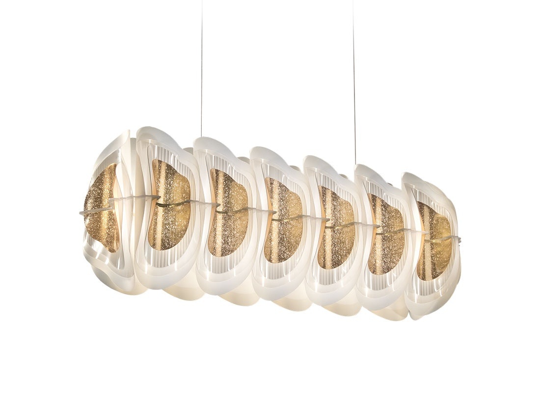 Slamp - Fiordlys Suspension Lamp - Linear - Gold