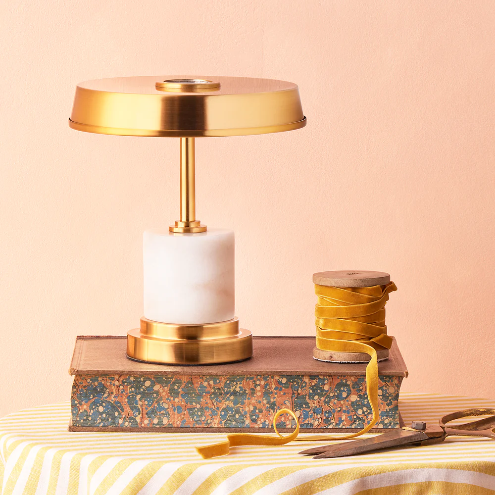 Pooky - Avalar Rechargeable Table Lamp - White Marble