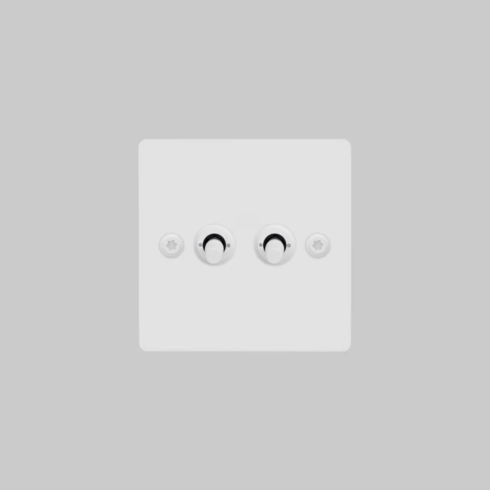 Buster & Punch - 2G Toggle 2-Way Linear - White Finish