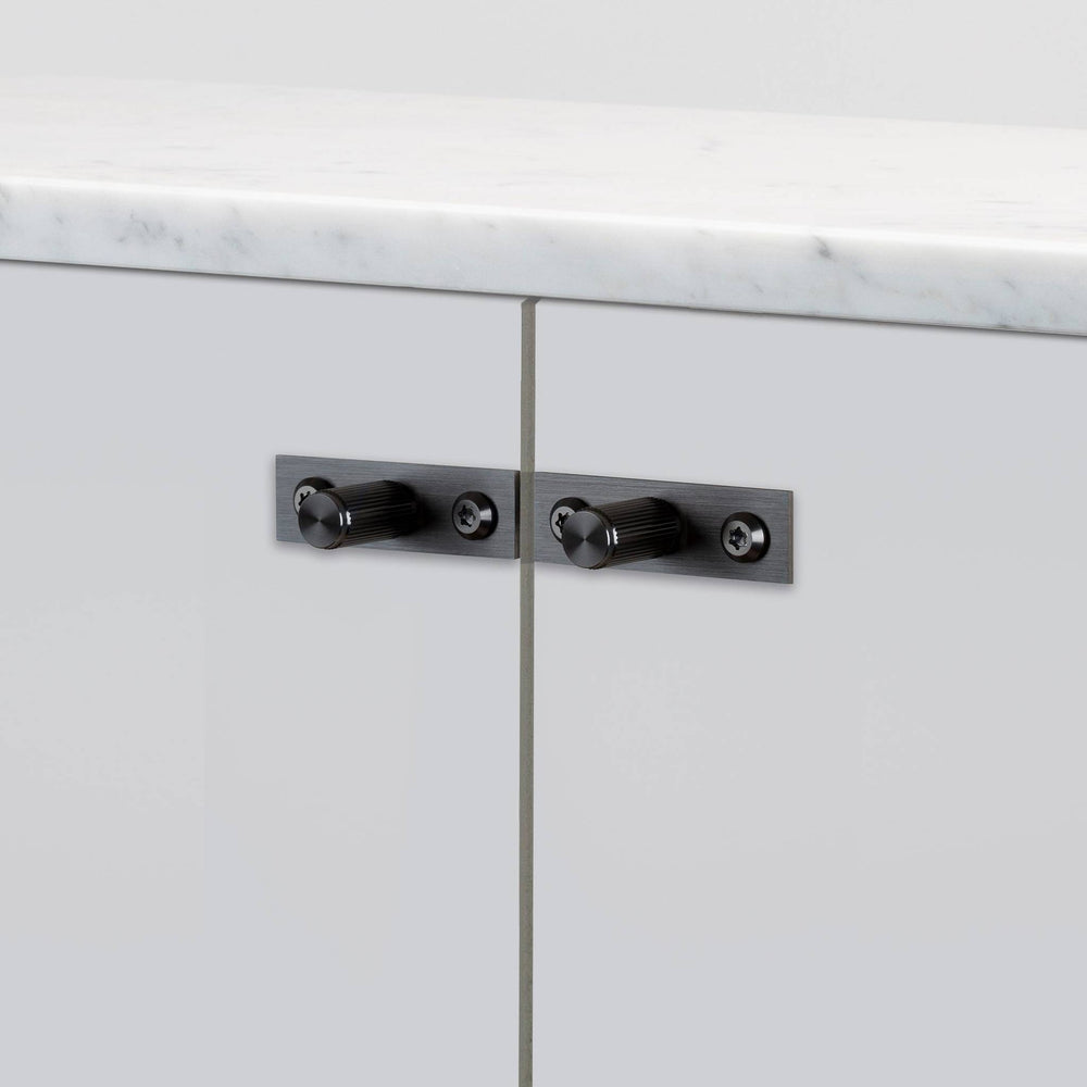 Buster & Punch - Furniture Knob Linear - Plate - Gun Metal