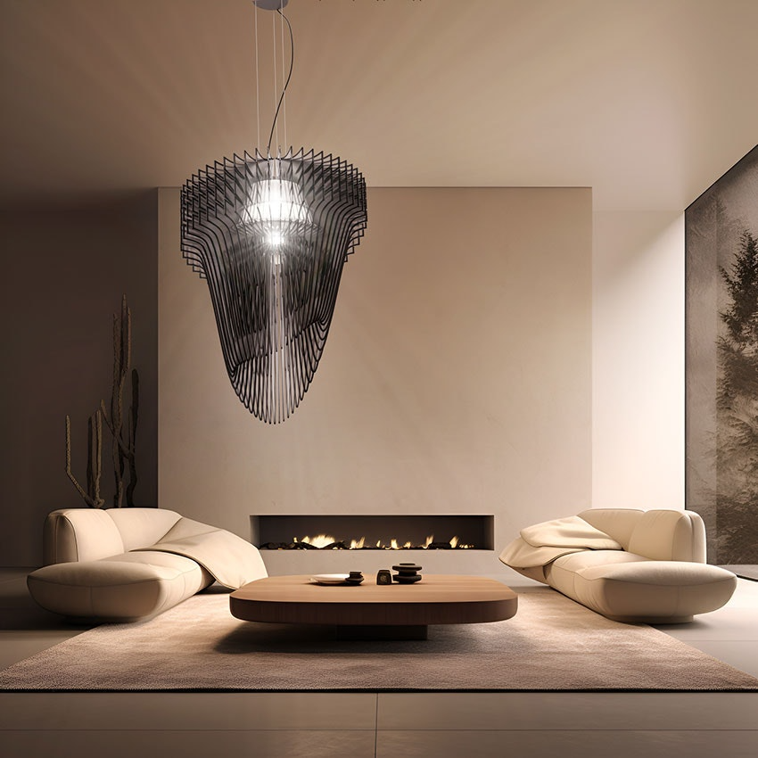 Slamp - Aria Suspension Lamp - Extra Large - Black