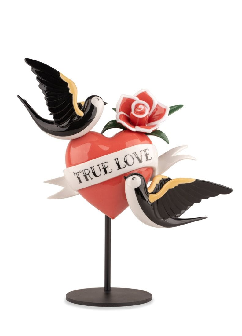 Lladró - True love Heart Figurine