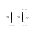 Buster & Punch - Pull Bar Linear - Plate - Black - Small