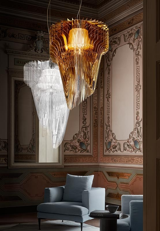 Slamp - Aria Suspension Lamp - Large - Transparent