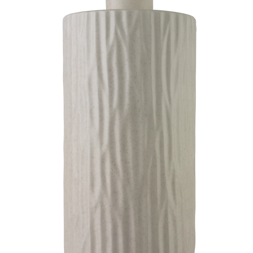 Northern Light - Halsa Table Lamp - Stipple Reactive Glaze Old English Brass Light Finish - 10" Metro Drum Oatmeal Linen Shade