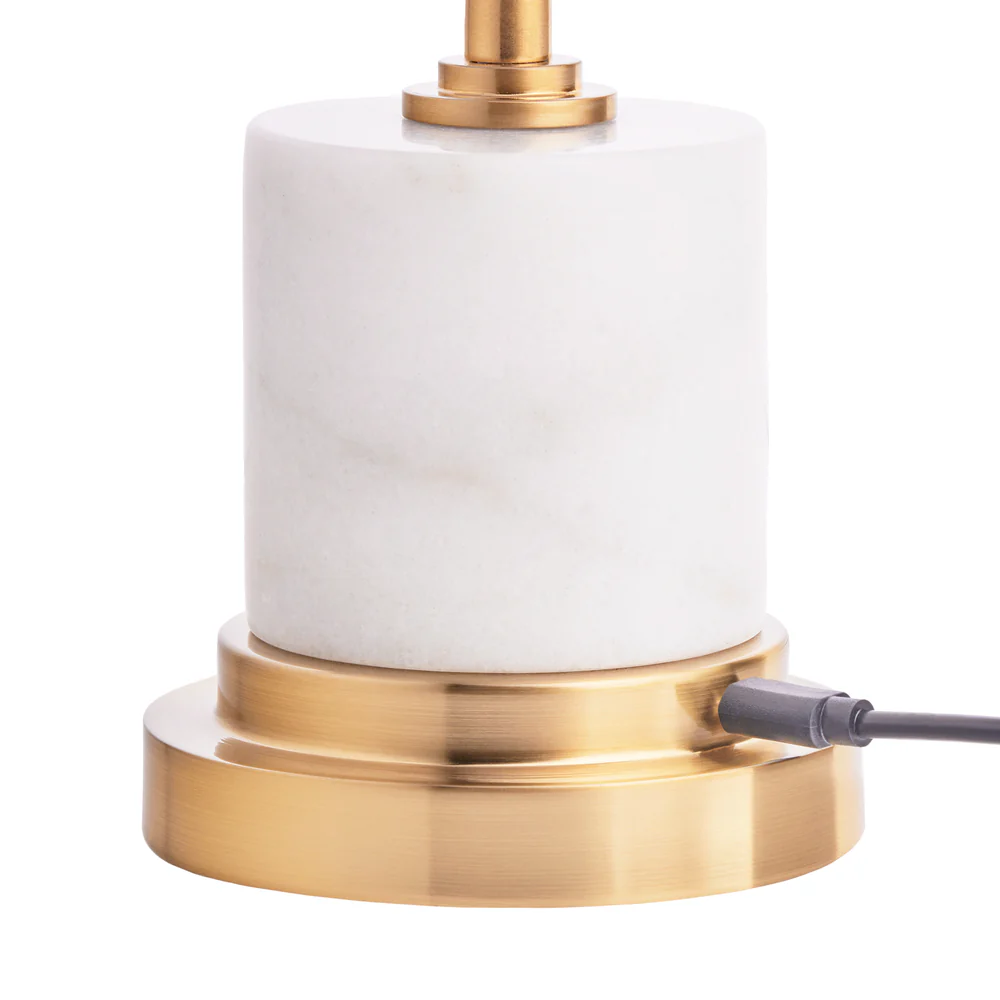 Pooky - Avalar Rechargeable Table Lamp - White Marble