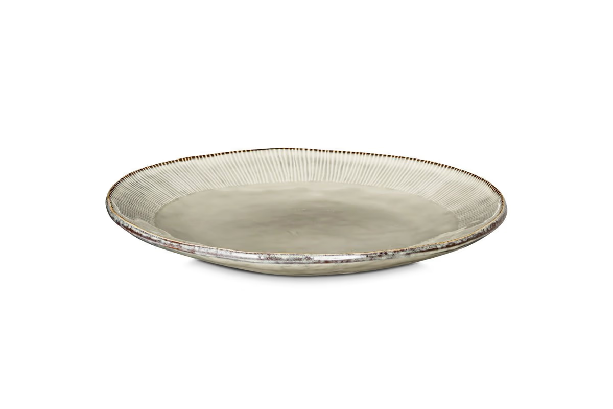 Nkuku - Malia Dinner Plate - Cream