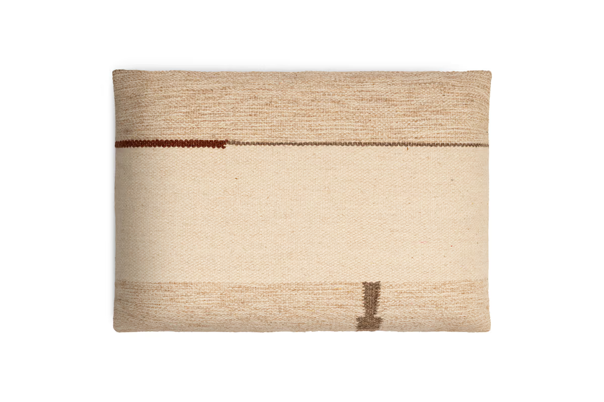 Nkuku - Tamil Wool Cushion Cover - Natural - 60 x 40cm