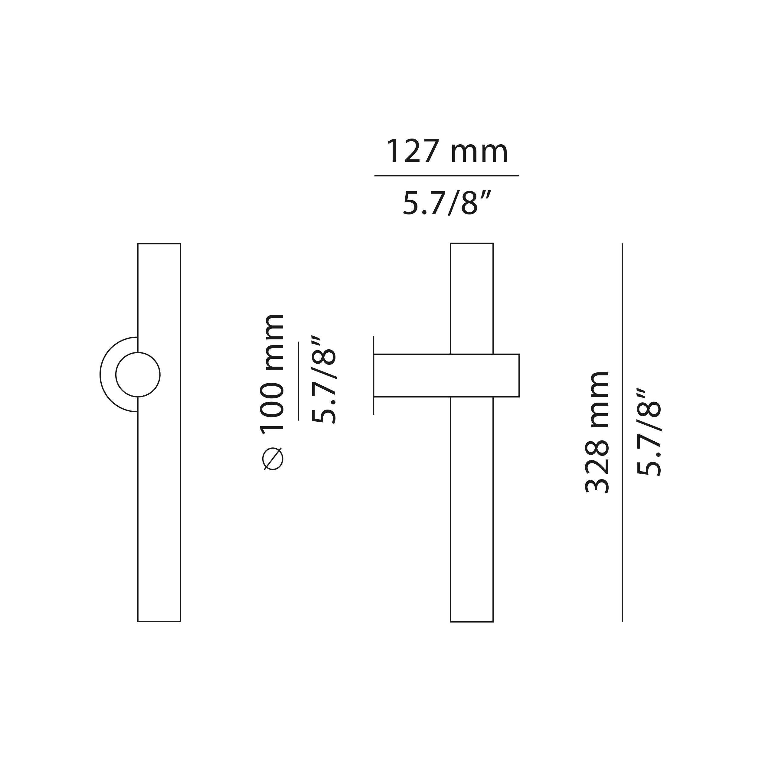 Estiluz - Tik Wall Lights - 4091X - Outdoor - 96 Anthracite