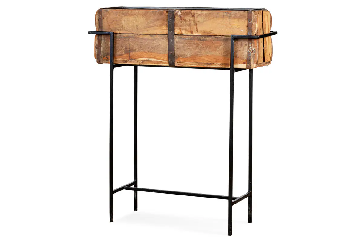Nkuku - Amazzi Indoor Planter Stand - Natural & Black - Large