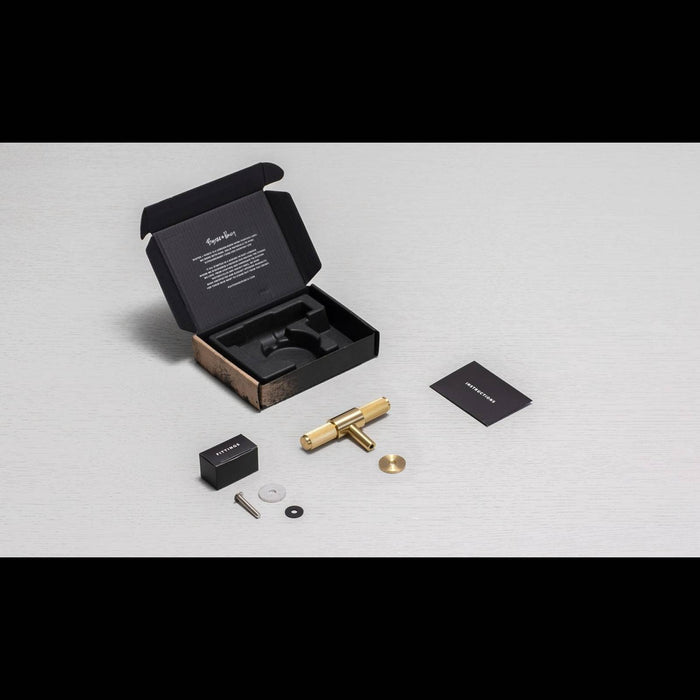 Buster & Punch - T-Bar Cross - Nude - Brass