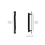 Buster & Punch - Pull Bar Cross - Plate - Steel - Medium