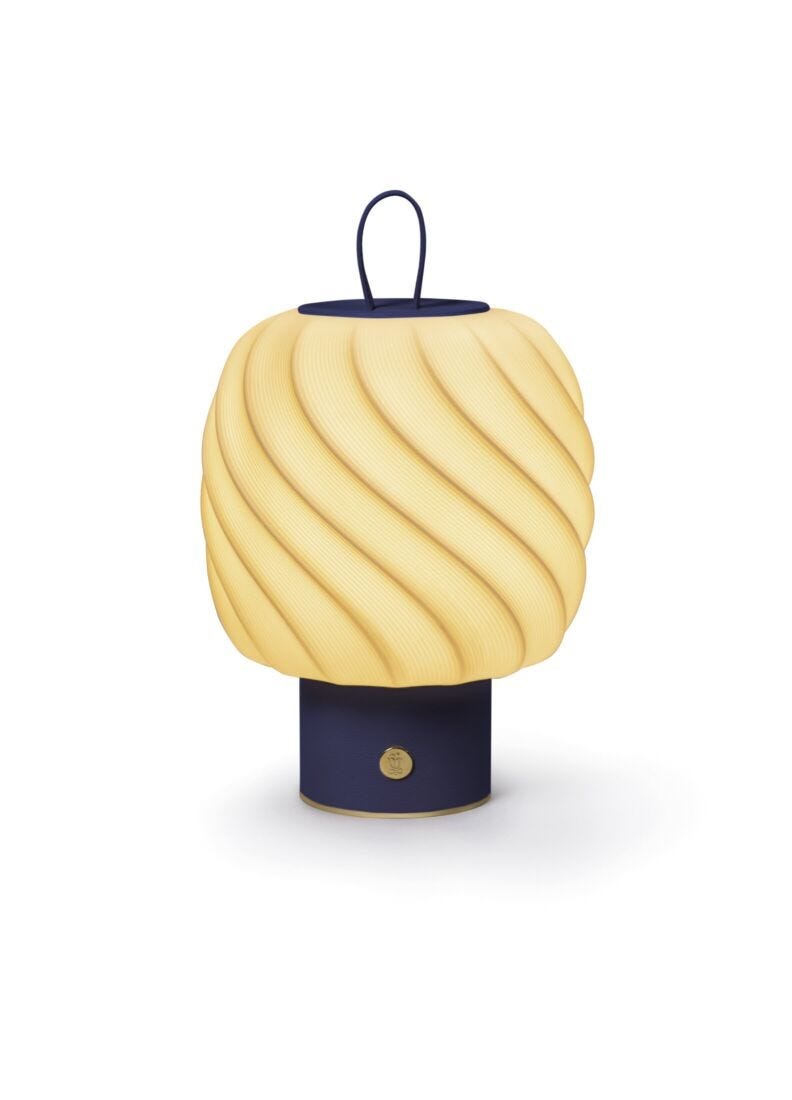 Lladró - Ice Cream portable lamp - Medium - Blue