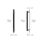Buster & Punch - Pull Bar Linear - Plate - Steel - Medium