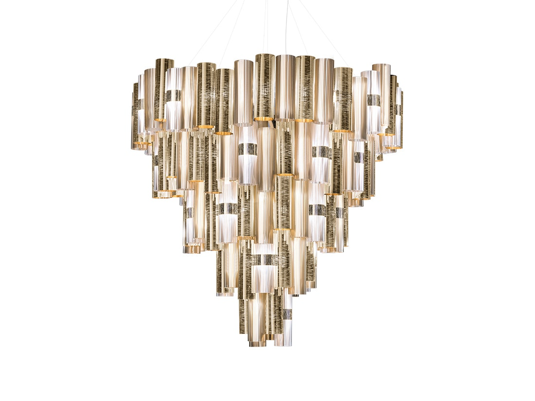 Slamp - La Lollona Suspension Lamp - 5XL - Gold