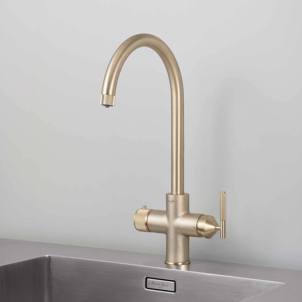 Buster & Punch - UK Kitchen Hot Tap Linear - 4 IN 1 - Brass