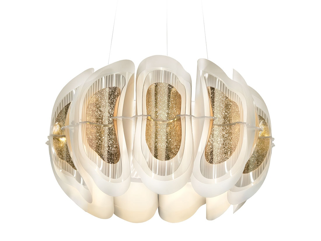 Slamp - Fiordlys Suspension Lamp - Round - Gold