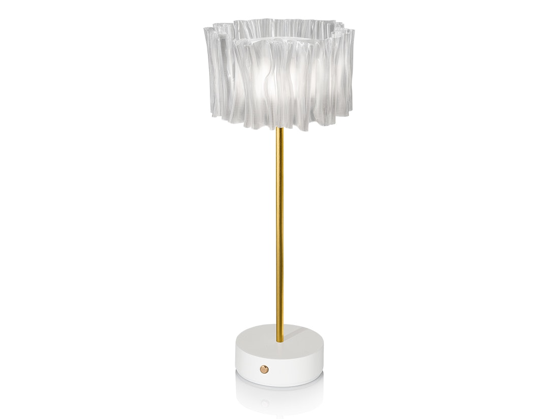 Slamp - Accordéon Battery Table Lamp - Prisma/White
