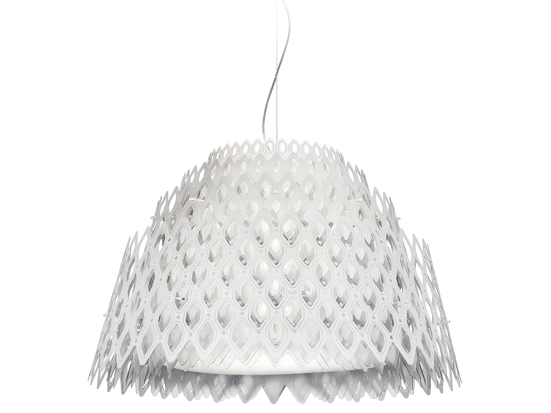 Slamp - Half Charlotte Suspension Lamp - White