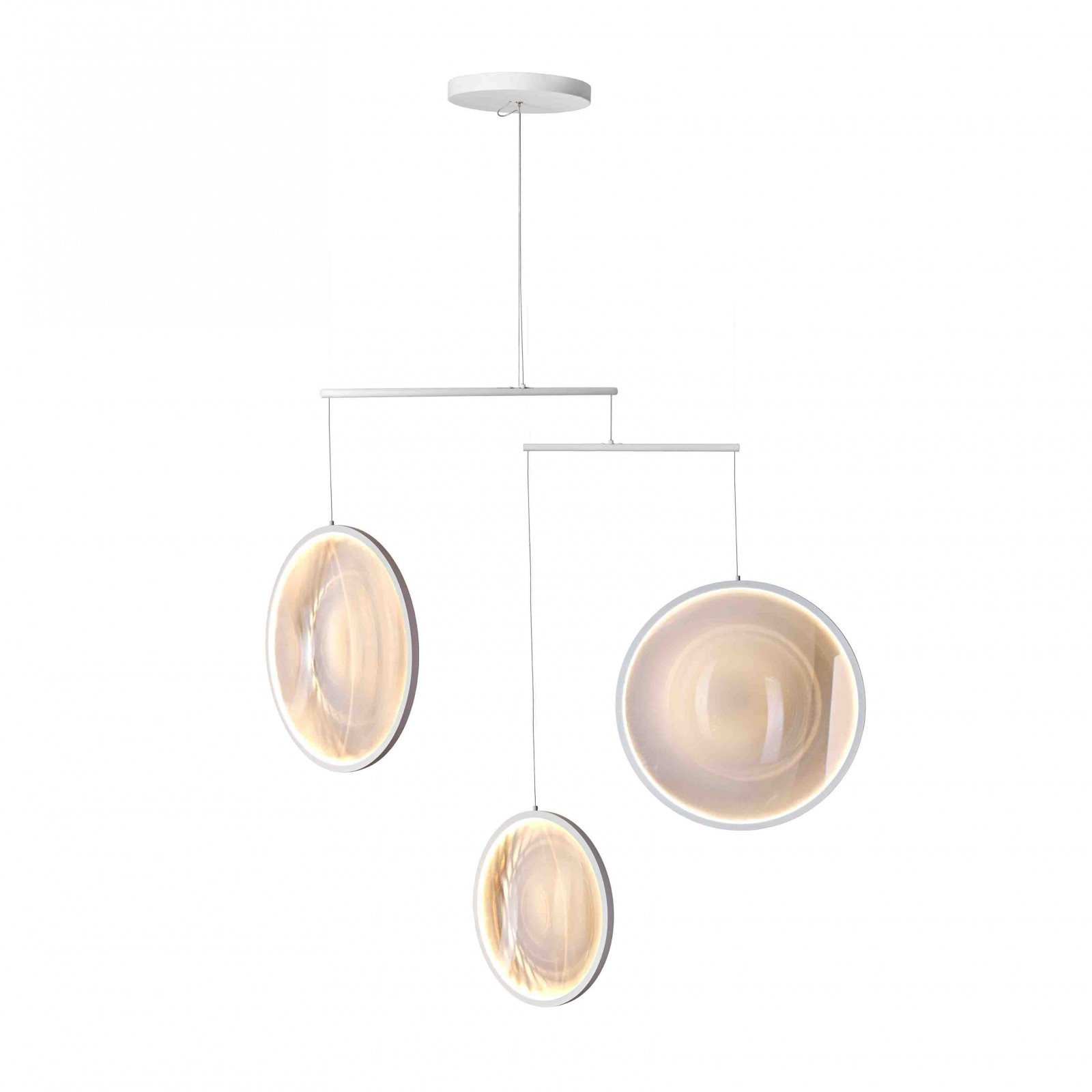Dcw-Editions - Focus x3 Pendant Lamp - White