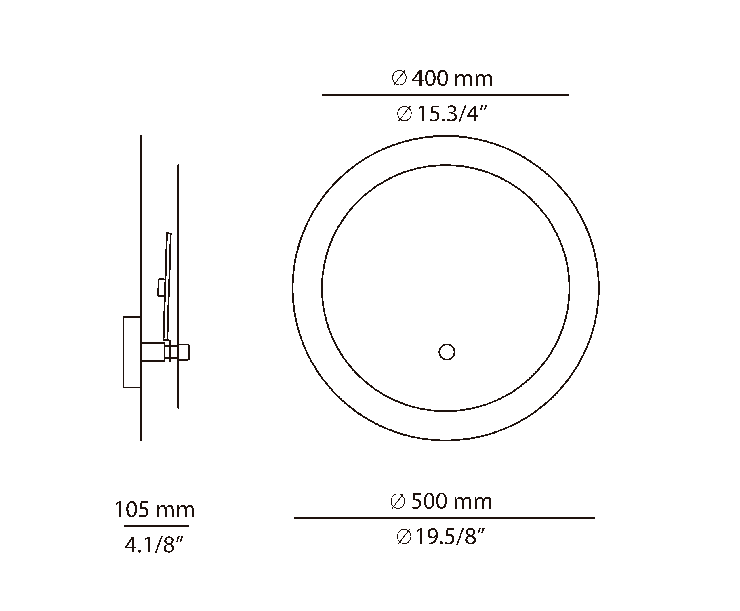 Estiluz - Eclipsi Wall Lights - 3701 - 74 White