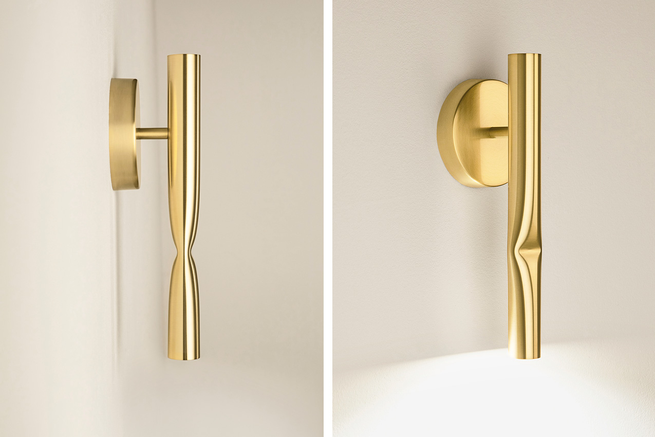 Estiluz - Flow Wall Lights - 3730 - 61 Satin Gold