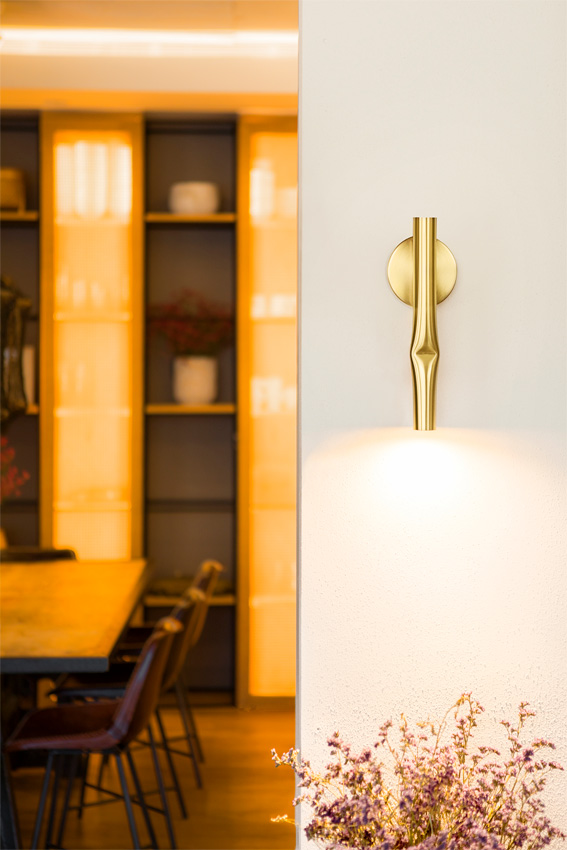 Estiluz - Flow Wall Lights - 3730 - 61 Satin Gold