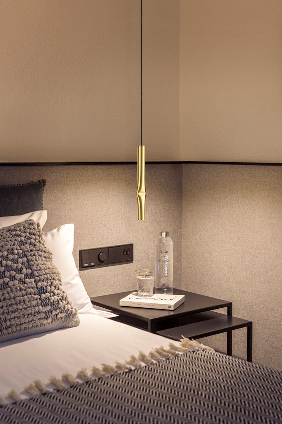 Estiluz Flow pendant light medium T-3735S with surface canopy