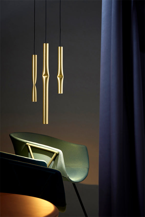 Estiluz Flow pendant light large T-3736S with surface canopy