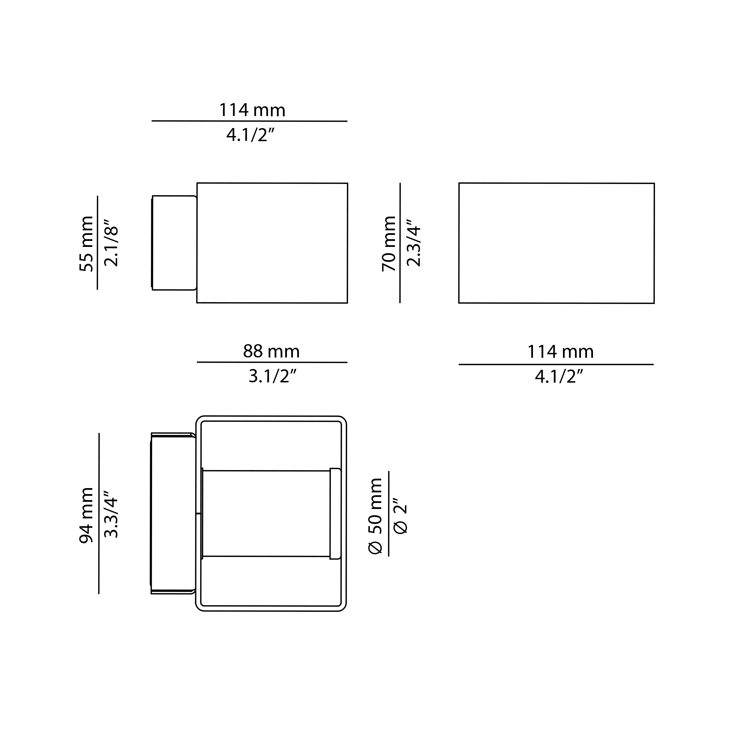 Estiluz - Frame Wall Lights - 4050 - Indoor - 96 Anthracite