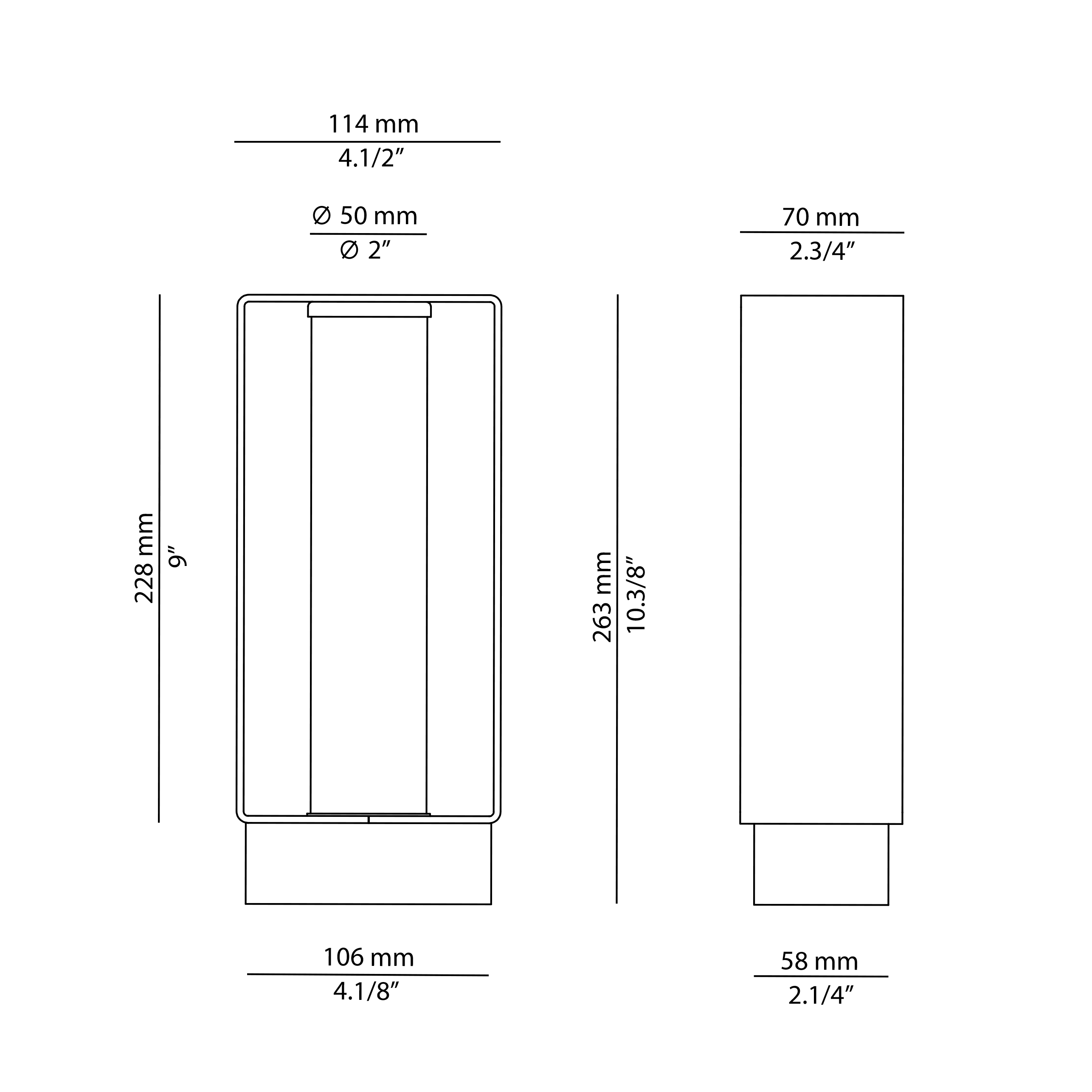 Estiluz - Frame Floor lamps - 4055X - Outdoor - 96 Anthracite