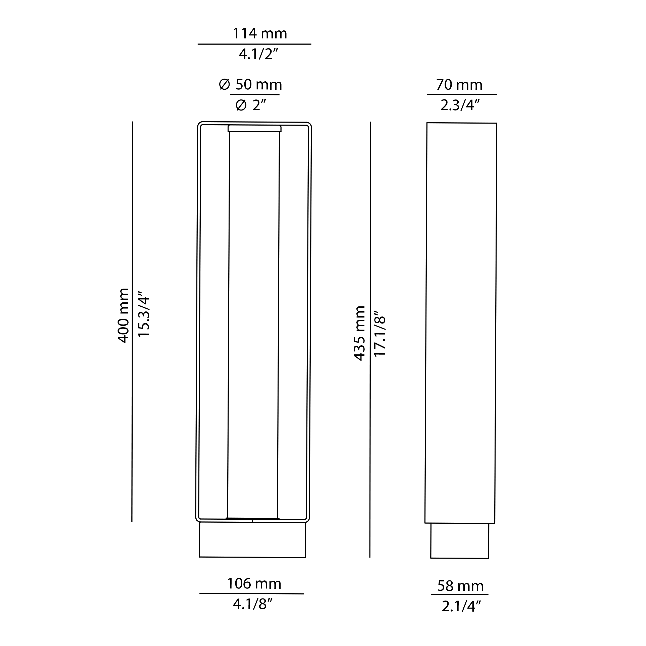 Estiluz - Frame Floor lamps - 4056X - Outdoor - 96 Anthracite
