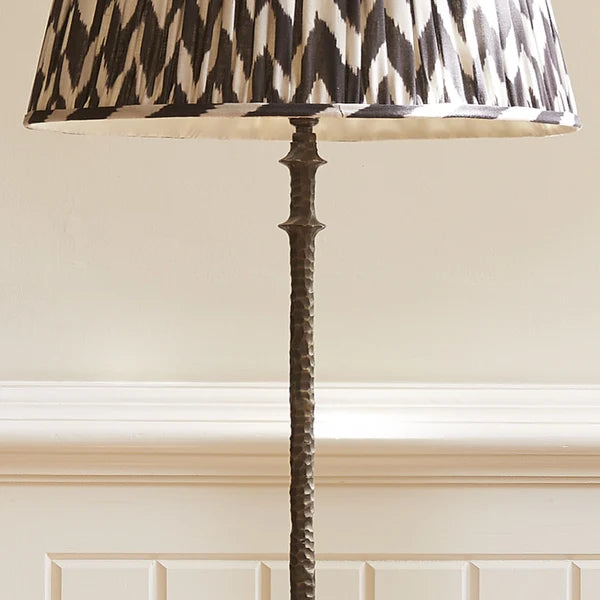 Pooky - Frinky Floor Lamp Base - Hammered Bronze Finish - Without Lampshade