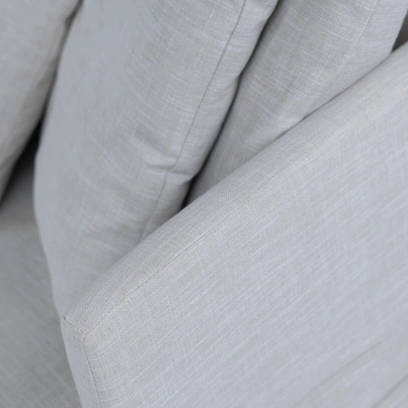 Pure White Lines Elle Linen Love Seat Armchair