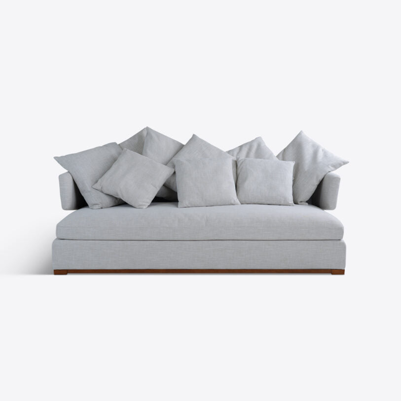 Pure White Lines Elle Linen Sofa