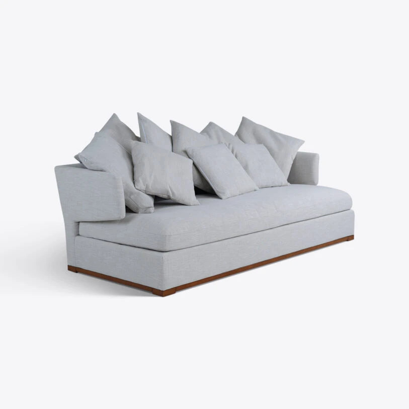 Pure White Lines Elle Linen Sofa