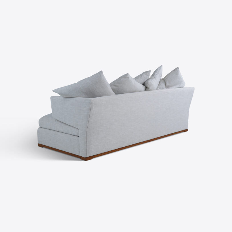 Pure White Lines Elle Linen Sofa