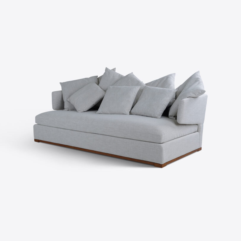 Pure White Lines Elle Linen Sofa