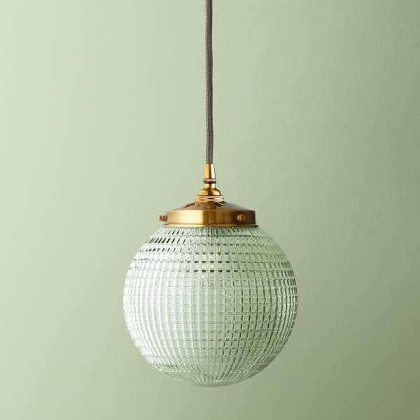 Pooky - Espere Pendant Light Shade - Regular - Clear Waffle Glass