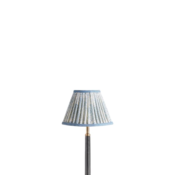 Pooky - 20cm Empire Shade - China Blue Marigold Linen - Morris & Co.