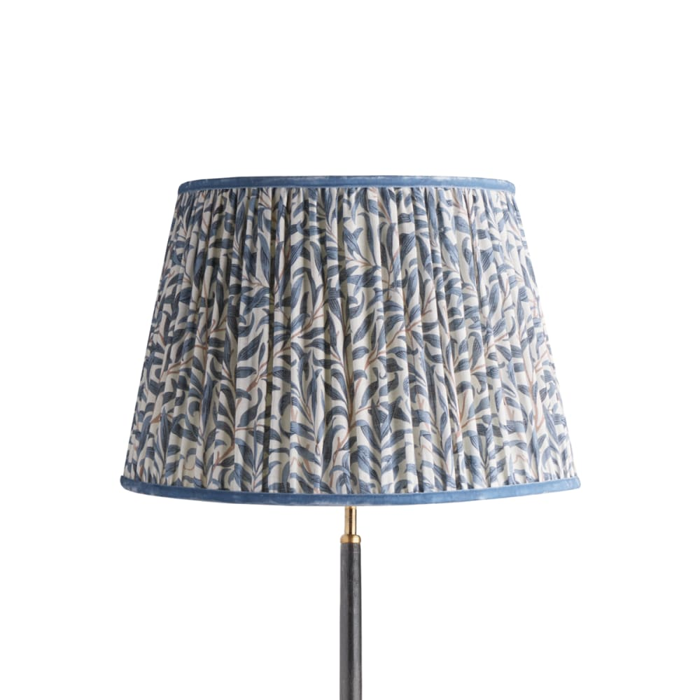 Pooky - 45cm Straight Empire Shade Linen - Indigo Willow Boughs Linen - Morris & Co